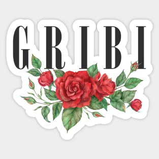 GRIBI black Sticker